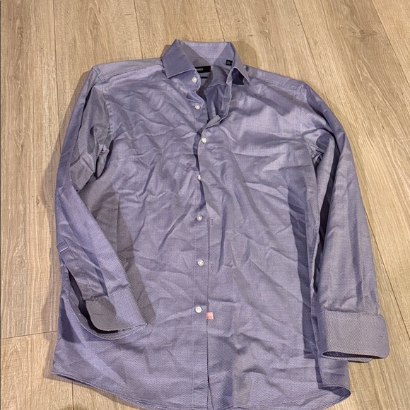 Boss Casual Blue Button-Down Shirt - Picture 1 of 2